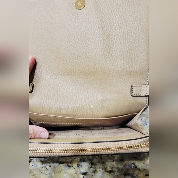 Tory Burch Light Brown Harper Flap Crossbody Bag - Picture 5 of 9